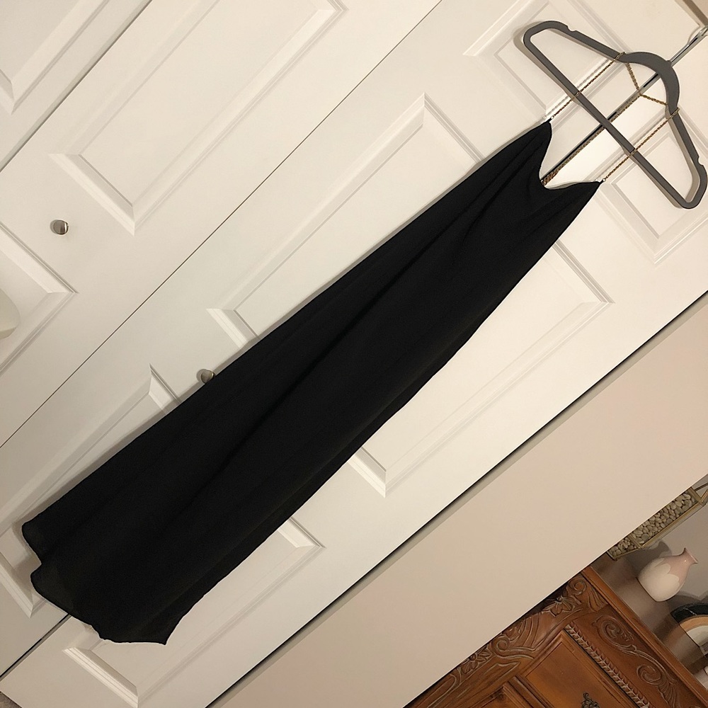 Black Maxi Dress, Large, Tobi